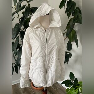 Gallery Women's White Hooded Jacket